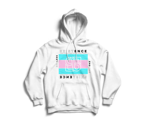 WHITE "ENDLESS EXISTENCE" HOODIE